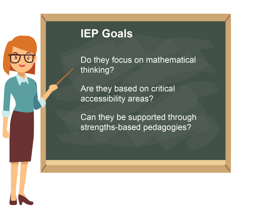 Mathematical Thinking Goals for Students on IEPs